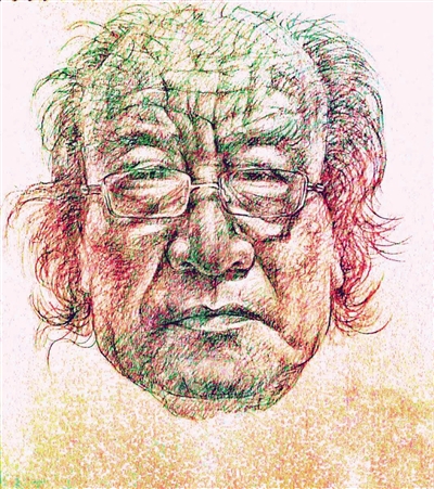 李保田自画像.