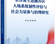 中外好人网思政委主任、二级教授任亮国家社科基金项目成果《京津冀生态涵养区人地系统韧性评估与社会力量参与治理研究》出版